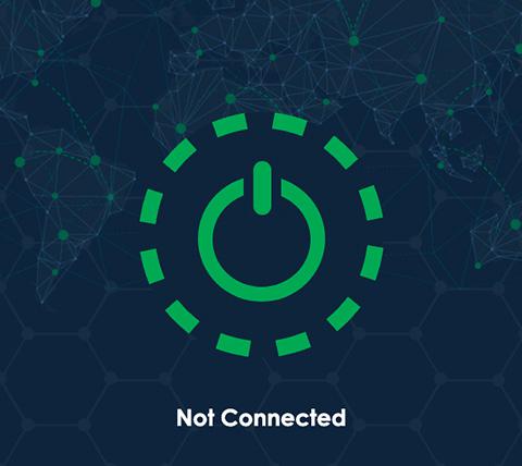 Comet connect step 1, tap on button to connect to VPN